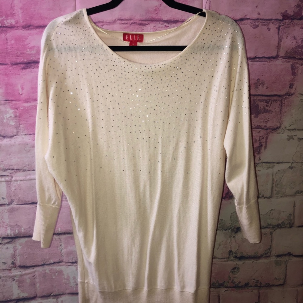 Jeweled Elle sweater size S